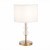 SLE105714-01 Прикроватная лампа Латунь, Прозрачный/Белый E14 1*40W RAMER