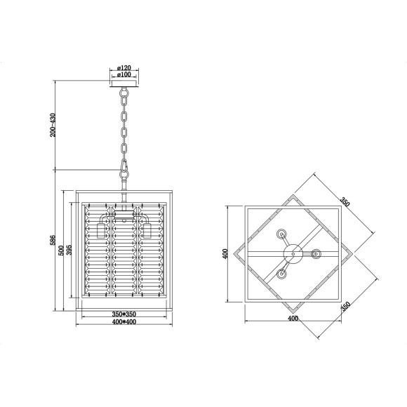 Подвесной светильник Maytoni MOD060PL-04G