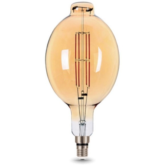 151802008 Лампа Gauss Filament BT180 8W 780lm 2400К Е27 golden straight LED 1/6