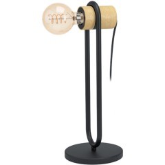 43543 Настольная лампа CHIEVELEY, 1Х28W, E27, L85, B90, H410, A115, основание: ?155, сталь/дерево, ч