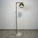 Торшер Geneva Single Glass Globe Floor Lamp By Imperiumloft