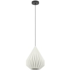 43932 Подвесной светильник (люстра) MINTING, 1X25W (E27), Ø310, сталь, черный / бумага, белый