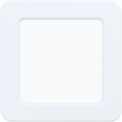 99178 Светодиодный встраиваемый светильник FUEVA 5, 5,5W (LED), 117х117, ET26, 700lm, 4000K, сталь, белый/