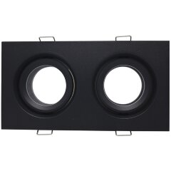 ST255.428.02 Св-к встр. Черный GU10 2*50W  IP65 L180xW90xH40 220V Без ламп Встраиваемые светильники