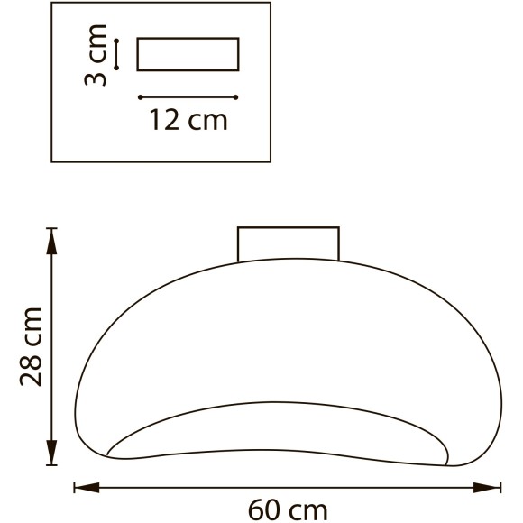 Потолочная люстра 60см с плафоном под камень и лампой Е27 Lightstar Sigma 611666 Потолочная люстра 60см с плафоном под камень и лампой Е27 Lightstar Sigma 611666