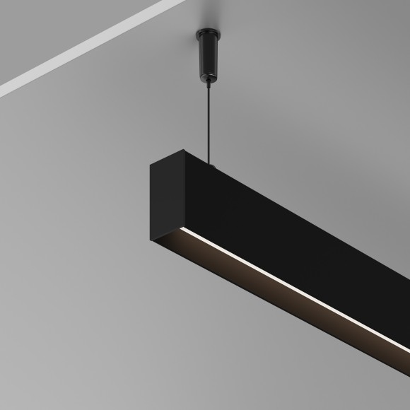 Алюминиевый профиль накладной-подвесной 25x42 (Черный, 2 м), 633010