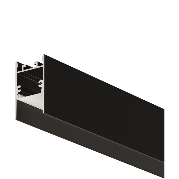 Алюминиевый профиль накладной-подвесной 25x42 (Черный, 2 м), 633010