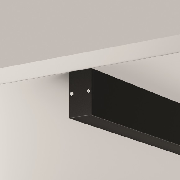 Алюминиевый профиль накладной-подвесной 25x42 (Черный, 2 м), 633010