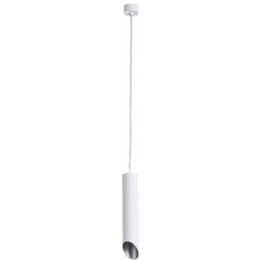 Подвесной светильник цилиндр Arte Lamp A1536SP-1WH PILON-SILVER под лампу 1xGU10 35W
