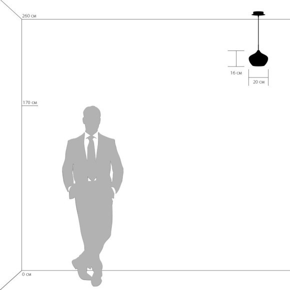 Подвесной светильник с 1 плафоном Lightstar 803040 Pentola под лампу 1xE14 40W