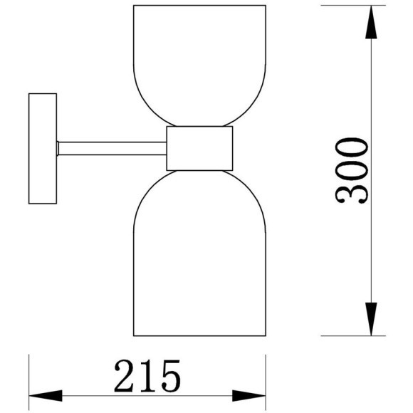 Бра Freya FR5203WL-02CH Savia под лампы 2xE27 60W