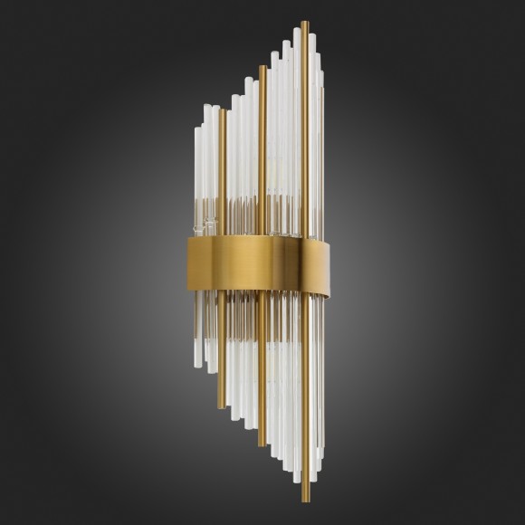 SL1158.301.02 Светильник настенный ST-Luce Латунь/Латунь, Прозрачный E14 2*60W NITIDO SL1158.301.02 Светильник настенный ST-Luce Латунь/Латунь, Прозрачный E14 2*60W NITIDO