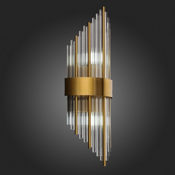 SL1158.301.02 Светильник настенный ST-Luce Латунь/Латунь, Прозрачный E14 2*60W NITIDO SL1158.301.02 Светильник настенный ST-Luce Латунь/Латунь, Прозрачный E14 2*60W NITIDO