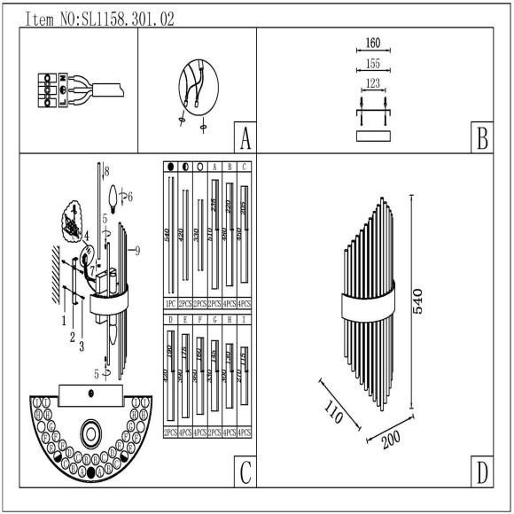 SL1158.301.02 Светильник настенный ST-Luce Латунь/Латунь, Прозрачный E14 2*60W NITIDO SL1158.301.02 Светильник настенный ST-Luce Латунь/Латунь, Прозрачный E14 2*60W NITIDO