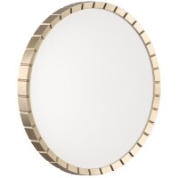 Sonex ATABI GOLD Круглый светодиодный светильник с белым матовым плафоном и золотым основанием диаметром 486мм, 76Вт, CCT переключение 3000;4000;6000К CRI80 160° IP43