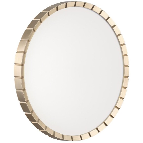 Sonex ATABI GOLD Круглый светодиодный светильник с белым матовым плафоном и золотым основанием диаметром 486мм, 76Вт, CCT переключение 3000;4000;6000К CRI80 160° IP43