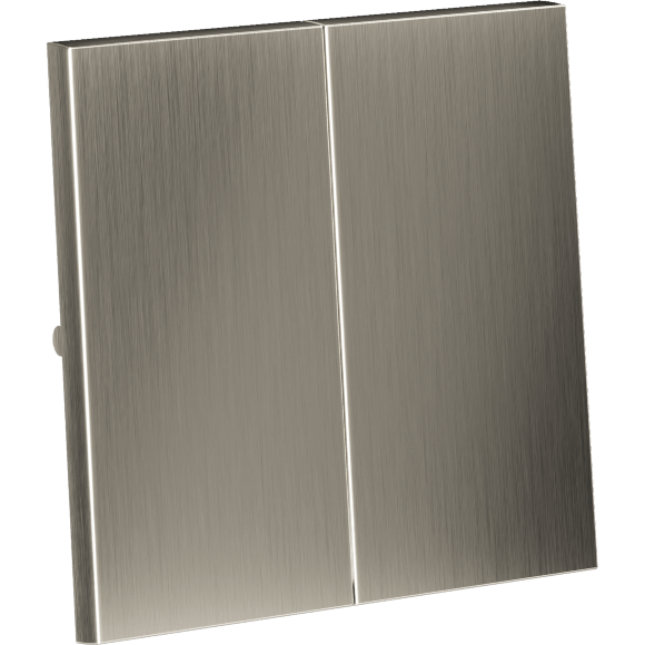 VLSM000311 Клавиши металлические для выключателя и переключателя двухклавишного никелевого цвета VOLTUM S70 Metal (никель) VLSM000311 Клавиши металлические для выключателя и переключателя двухклавишного никелевого цвета VOLTUM S70 Metal (никель)