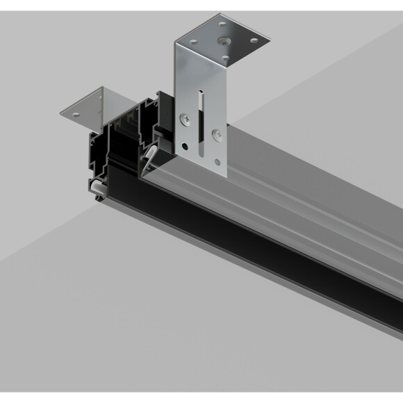 Магнитный шинопровод 2м для гарпунных натяжных потолков Smart 220V Denkirs TR2022-BK
