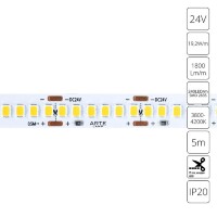 A2424010-02-4K Светодиодная лента 24В 19,2Вт/м 1800Лм/м 4000К CRI 90+ 10мм SMD2835 240шт/м 5м IP20