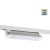 Novotech ITER 359797 Белый линейный поворотный однофазный трехжильный трековый светильник 26см, с CCT переключением цветовой температуры LED 12Вт 921Лм 110° CRI90 2700-3200-4000К IP20 220V