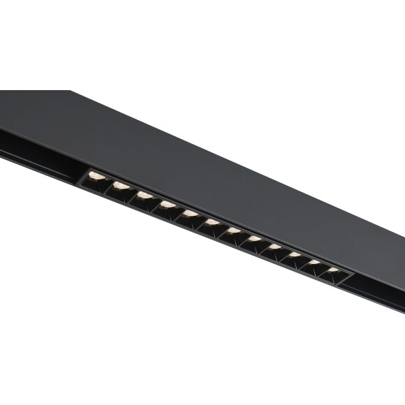 Crystal Lux CLT 0.33 001 12W BL T 3CCT-SMART 1409/377 Черный магнитный трековый линейный светильник, с ячейками, 22см, CCT перекл. цвет. температуры или SMART управление (при исп. драйвера CLT 0.203 08/09 SMART), 12Вт, 3000,4000,6000К, 1020Лм, CRI90 24° 4