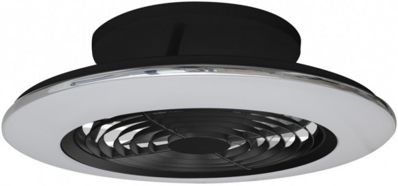 Потолочная люстра светодиодная с вентилятором с пультом и управлением смартфоном регулировкой цветовой температуры и яркости Alisio 7495