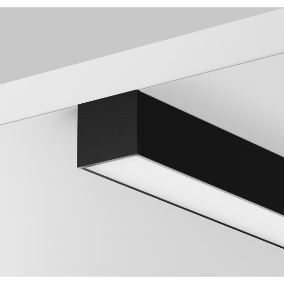 Алюминиевый профиль накладной-подвесной 25x22 (Черный, 2 м), ALM-2522-B-2M 633013