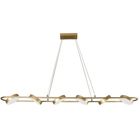 4677-6P, подвесная люстра, L1490xW190xH145/1200, LEDx90W, 3100LM, 3000-6000K, IP20, included, remote control