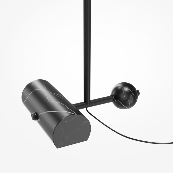 Светодиодный торшер с регулировкой высоты 1.2-2.1м и поворотным плафоном 10Вт 800лм 3000К Maytoni MOD372FL-L10B3K