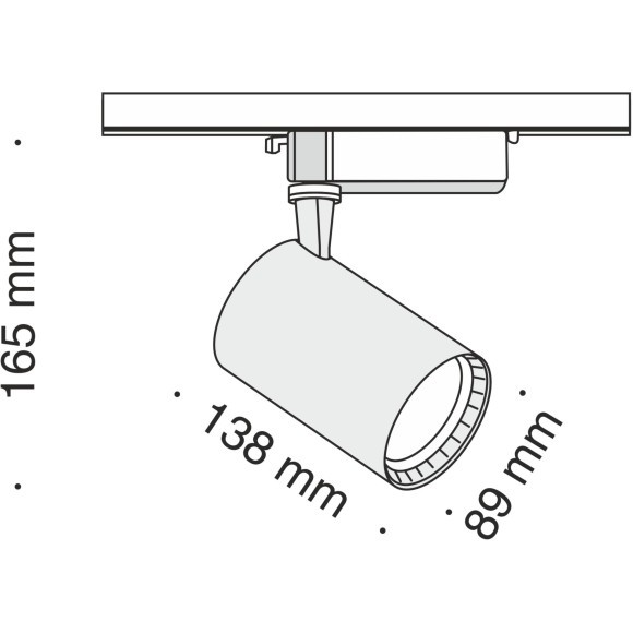 Трековый светильник Technical TR003-1-17W3K-W