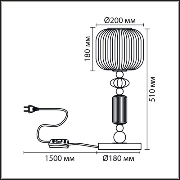 8334/1T  Настольная лампа Lumion MODERNI E27 40W 220V ALEGRA