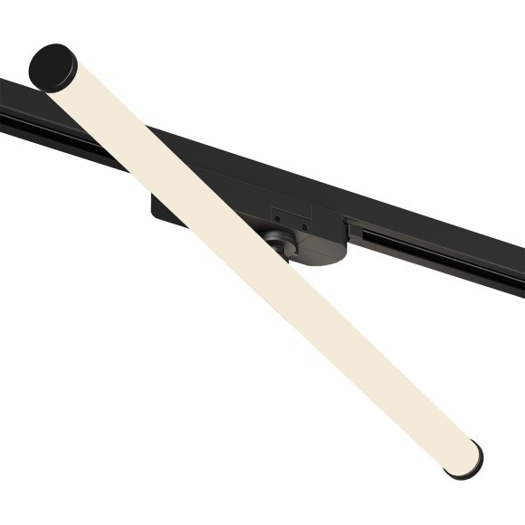 Однофазный двужильный светодиодный трековый светильник Denkirs DK6638-BK Strom 3000К 1400Лм CRI90+ 300° 15Вт