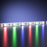 Maytoni 201129 Цветная узкая светодиодная RGB лента, 5 метров, ширина 5мм серия ULTRA SMD3838 24V 6Вт/м IP20 120° кратность резки 100мм, раб. температура -30...+60°С