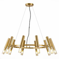 SL1236.203.10 Люстра подвесная ST-Luce Золотистый/Коньячный, Золотистый G9 10*5W SL1236.203.10 Люстра подвесная ST-Luce Золотистый/Коньячный, Золотистый G9 10*5W