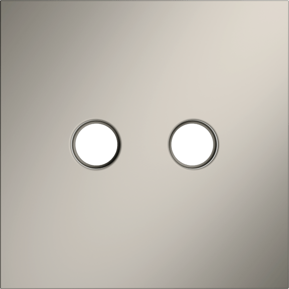 VLS001603 Накладка для розетки телевизионной оконечной TV+SAT (Телевизионный + Спутниковый) кашемирового цвета VOLTUM S70 (кашемир)