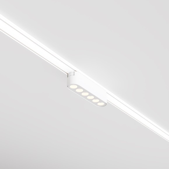 TR082-1-6W4K-M-W Трековый магнитный светодиодный светильник Maytoni Radity 48V CRI90+ 4000К 700Лм 36° 6Вт