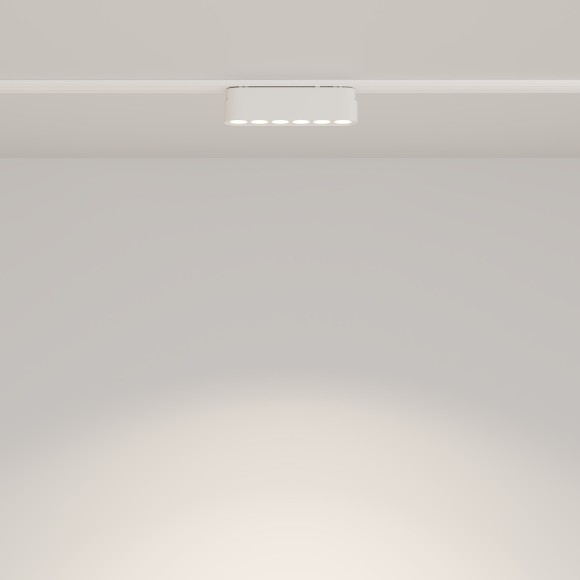 TR082-1-6W4K-M-W Трековый магнитный светодиодный светильник Maytoni Radity 48V CRI90+ 4000К 700Лм 36° 6Вт