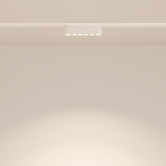 TR082-1-6W4K-M-W Трековый магнитный светодиодный светильник Maytoni Radity 48V CRI90+ 4000К 700Лм 36° 6Вт