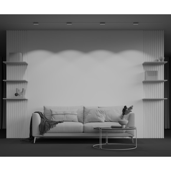 TR082-1-6W4K-M-W Трековый магнитный светодиодный светильник Maytoni Radity 48V CRI90+ 4000К 700Лм 36° 6Вт