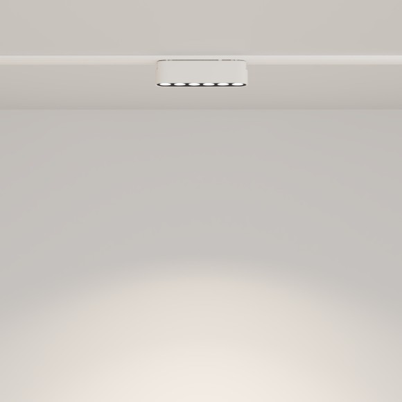 TR082-1-6W4K-M-W Трековый магнитный светодиодный светильник Maytoni Radity 48V CRI90+ 4000К 700Лм 36° 6Вт