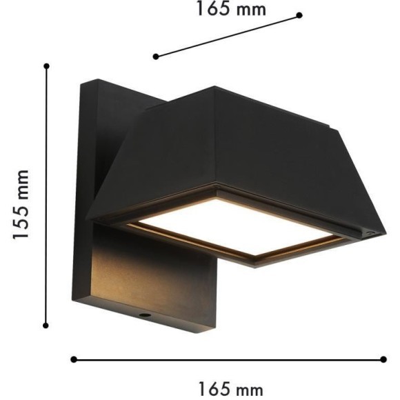 Настенный светильник уличный Trapezium 4300-1W