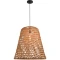 Favourite Recinto 4888-2P Уличный подвесной влагозащищенный светильник из ротанга коричневого цвета, диаметр 50см, под сменную лампу Е27, IP44, 220В, габаритные размеры в мм H2020xD500xHm550