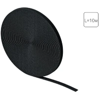 Arte Lamp OPTIMA A801006 Токопроводящий текстильный ремень-шинопровод длиной 10м черный, для ременных трековых систем 48V