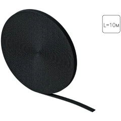 Arte Lamp OPTIMA A801006 Токопроводящий текстильный ремень-шинопровод длиной 10м черный, для ременных трековых систем 48V