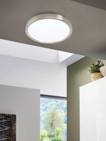 99232 FUEVA FUEVA 5 Светодиодный накладной светильник LED, 20.5Вт, 2500Лм, 4000К, сталь, никель, H28