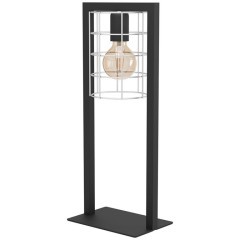 43665 Настольная лампа JUBILY, 1Х40W, E27, L220, B145, H535, сталь/цинк, черный/оцинкованный