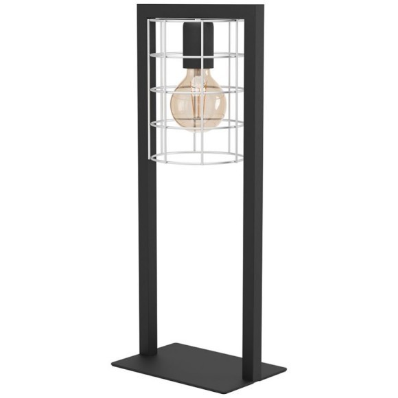 43665 Настольная лампа JUBILY, 1Х40W, E27, L220, B145, H535, сталь/цинк, черный/оцинкованный