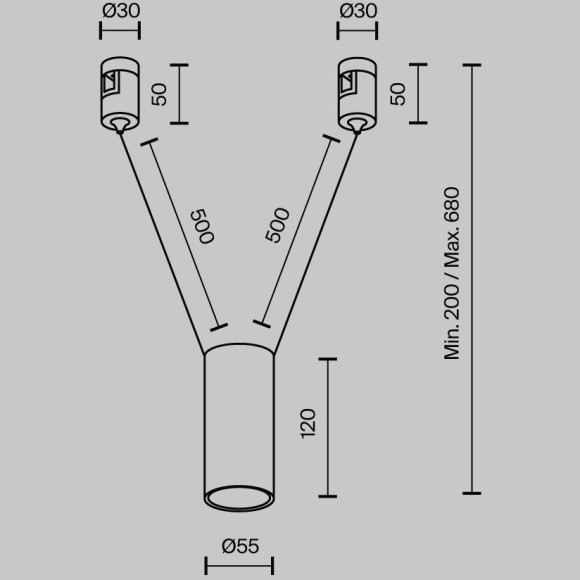 Трековый светильник Technical TR157-1-12W4K-B