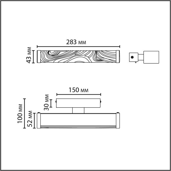 Настенный светильник с выкл. LED x 10W 2000К/3000K/4000K/переключ. RIVERA 5450/10WLA Настенный светильник с выкл. LED x 10W 2000К/3000K/4000K/переключ. RIVERA 5450/10WLA