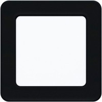 99187 Светодиодный встраиваемый светильник FUEVA 5, 5,5W (LED), 117х117, ET26, 700lm, 4000K, сталь, черный